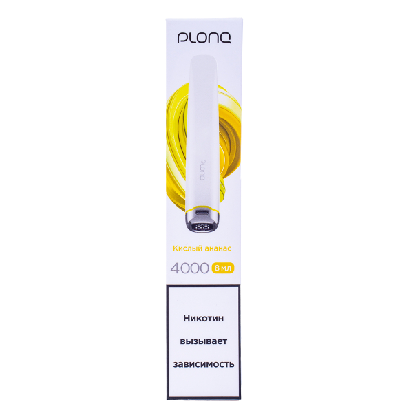 Электронка Plonq Plus Pro Кислый Ананас (4000 Затяжек) 20 Мг в Петрозаводске
