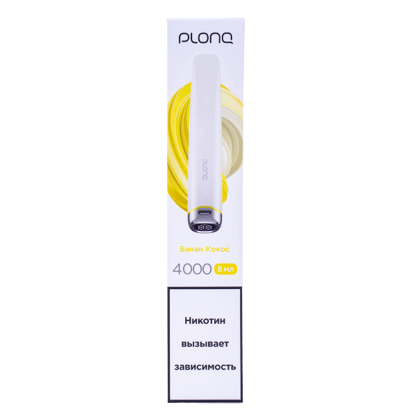 Электронка Plonq Plus Pro Банан Кокос (4000 Затяжек) 20 Мг в Петрозаводске