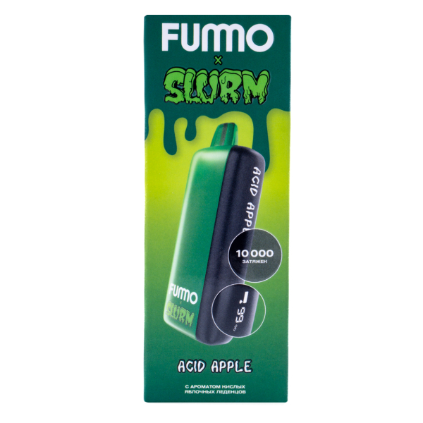 Электронка Fummo Indic Slurm Кислые Яблочные Леденцы (10 000 Затяжек) в Петрозаводске