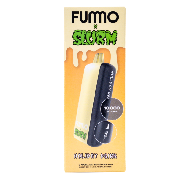 Электронка Fummo Indic Slurm Белая Сангрия С Персиком И Апельсином (10 000 Затяжек) в Петрозаводске