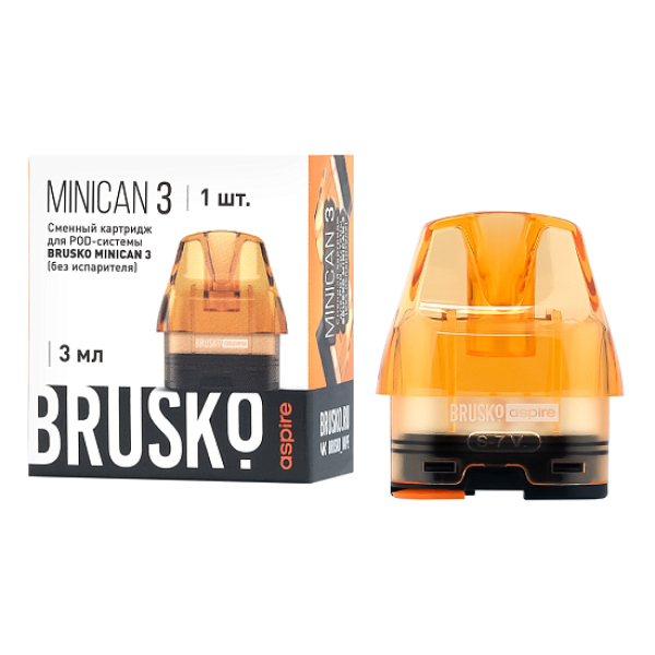 Сменный Картридж Brusko Minican 3, (Оранжевый), 3 Мл, Упак. 1 Шт в Петрозаводске