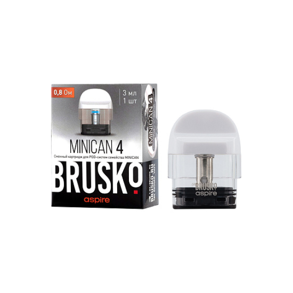 Сменный Картридж Brusko Minican 4 (3Мл) 0,8 Ом, Упак. 1 Шт белый в Петрозаводске
