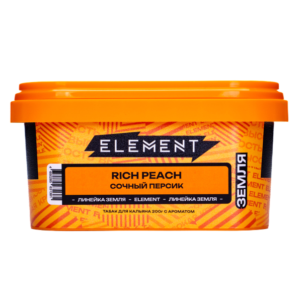 Табак Element Земля Rich Peach 200 грамм в Петрозаводске