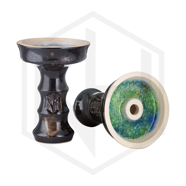 Чаша Nejn Lotus Glaze Black Черная для кальяна в Петрозаводске