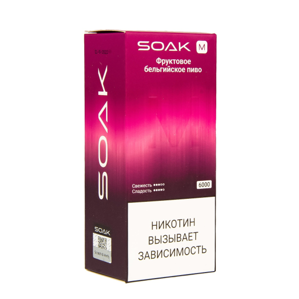 ЭСДН SOAK M Fruit Belgian Beer 6000 тяг в Петрозаводске