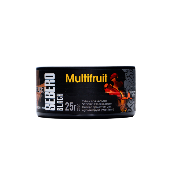 Табак Sebero Black Multifruit 25 грамм в Петрозаводске