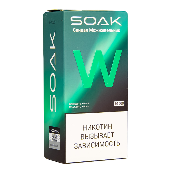 Электронная сигарета Soak W Сандал Можжевельник 10000 в Петрозаводске