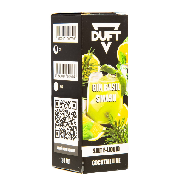 Жидкость Duft Cocktails Line Salt Gin Basil Smash 30 Мл в Петрозаводске