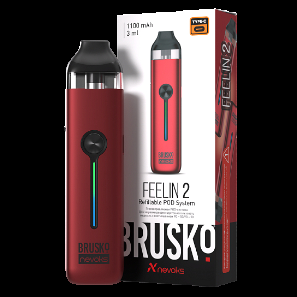 POD-система Brusko Feelin 2 Малиновый в Петрозаводске