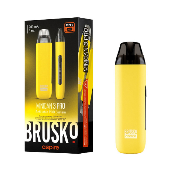 POD-система Brusko Minican 3 Pro желтый в Петрозаводске