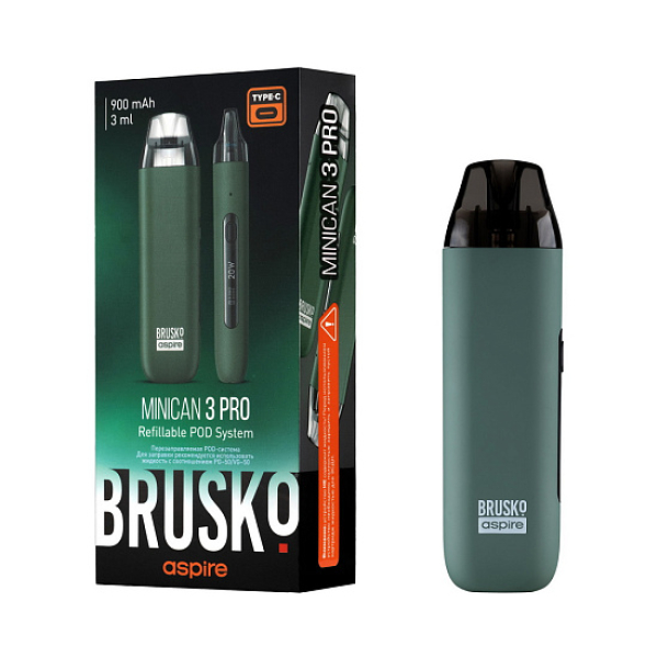 POD-система Brusko Minican 3 Pro зеленый в Петрозаводске