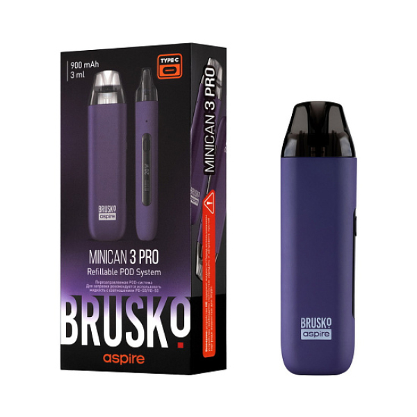 POD-система Brusko Minican 3 Pro фиолетовый в Петрозаводске