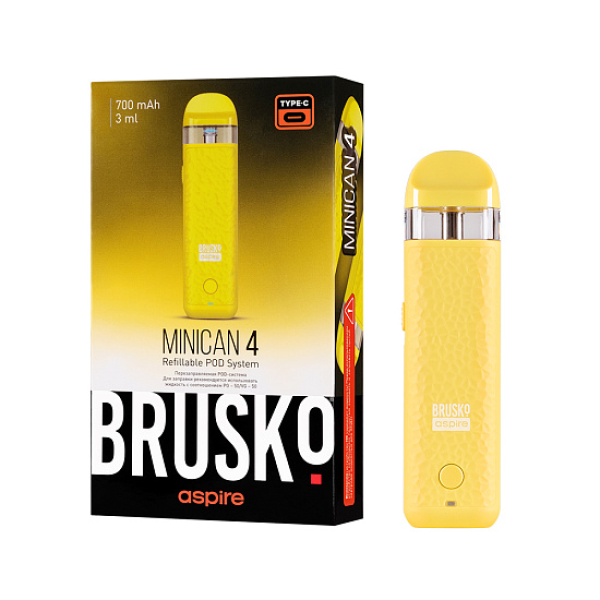 POD-система Brusko Minican 4 Желтый в Петрозаводске