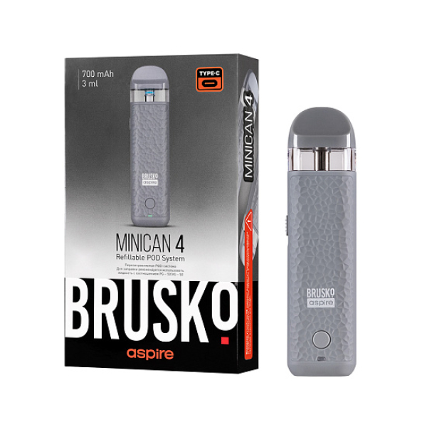 POD-система Brusko Minican 4 Серый в Петрозаводске