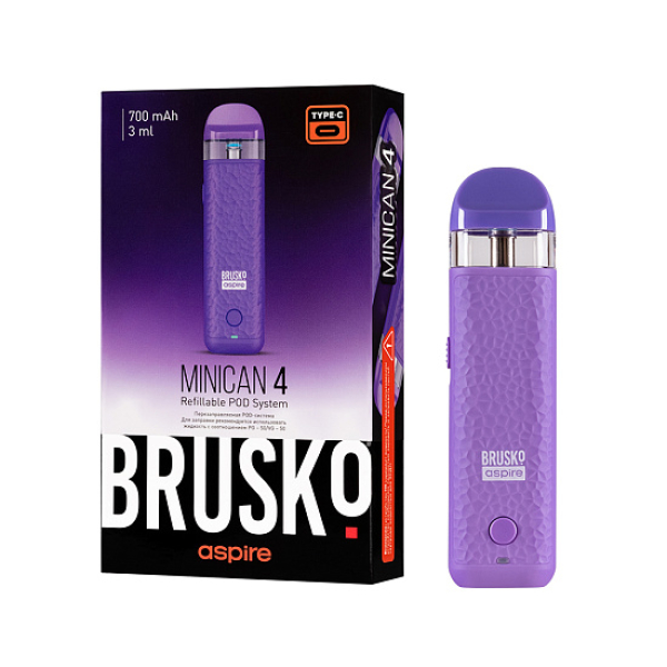 POD-система Brusko Minican 4 Фиолетовый в Петрозаводске