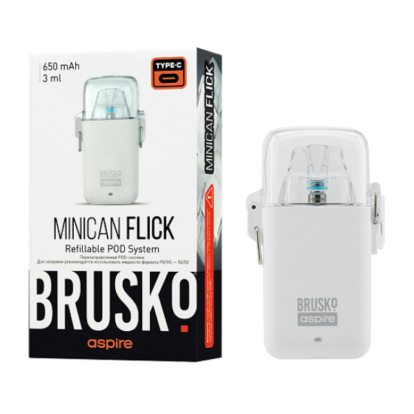POD-система Brusko Minican Flick Белый в Петрозаводске