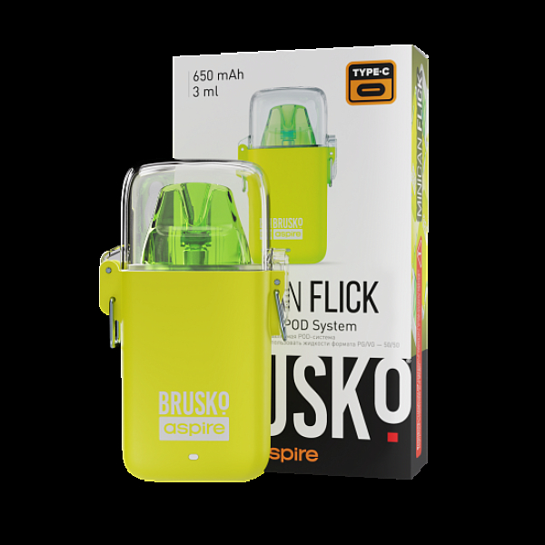 POD-система Brusko Minican Flick Жёлтый в Петрозаводске