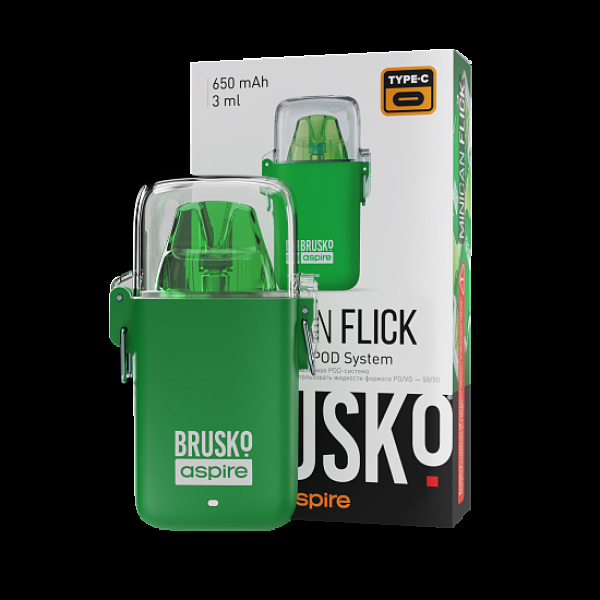 POD-система Brusko Minican Flick Зелёный в Петрозаводске