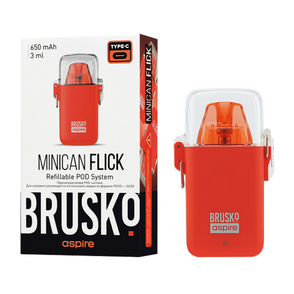 POD-система Brusko Minican Flick Красный в Петрозаводске
