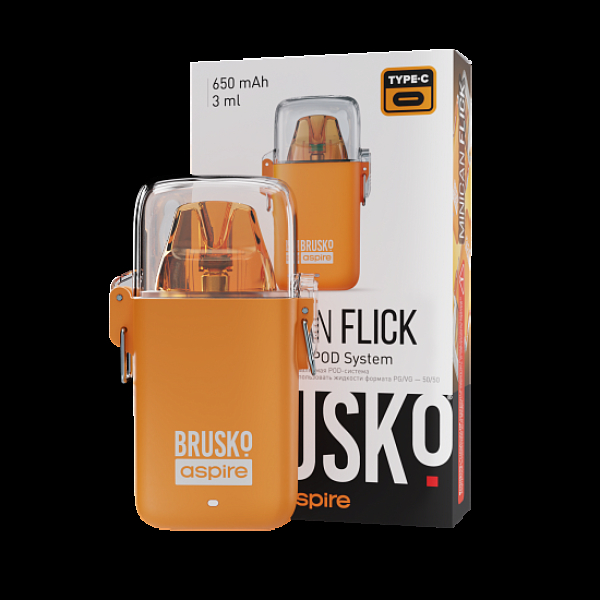 POD-система Brusko Minican Flick Оранжевый в Петрозаводске