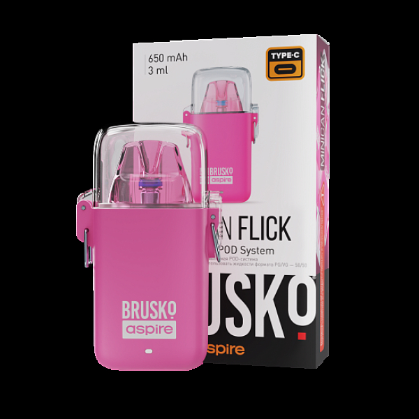 POD-система Brusko Minican Flick Розовый в Петрозаводске