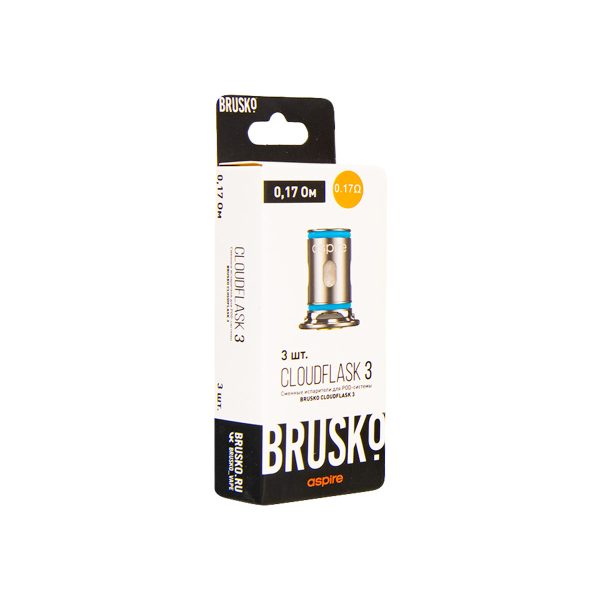 Испаритель Brusko Cloudflask 3 0.17 Ом 3 шт в Петрозаводске