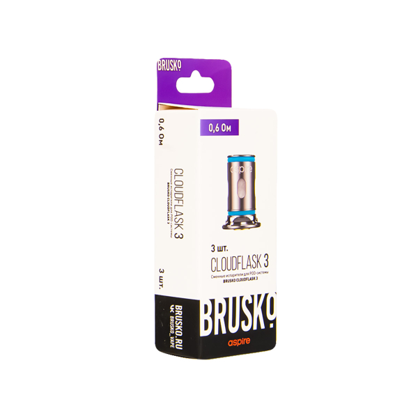 Испаритель Brusko Cloudflask 3 0.6 Ом 3 шт в Петрозаводске