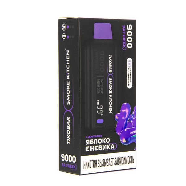 Электронка Tikobar X Smoke Kitchen Solo Яблоко Ежевика 9000 тяг в Петрозаводске