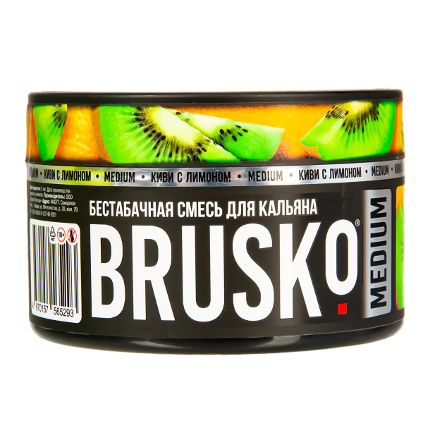 Бестабачная смесь Brusko Medium Киви С Лимоном 250 грамм в Петрозаводске