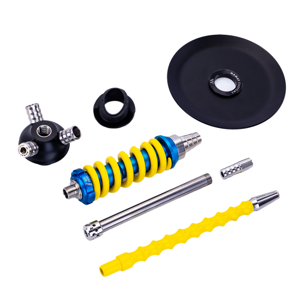 Кальян Mamay Customs Coilover Micro Голубой Жёлтый в Петрозаводске
