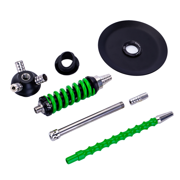 Кальян Mamay Customs Coilover Micro Чёрно Зелёный в Петрозаводске