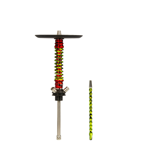 Кальян Mamay Customs Coilovers Mini Красный Сплеш Салатовый Сплеш в Петрозаводске