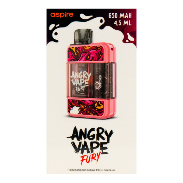 POD-система Brusko Angry Vape Fury 650 Mah Розовый в Петрозаводске