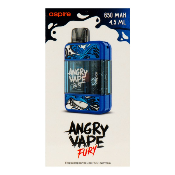 POD-система Brusko Angry Vape Fury 650 Mah Синий в Петрозаводске
