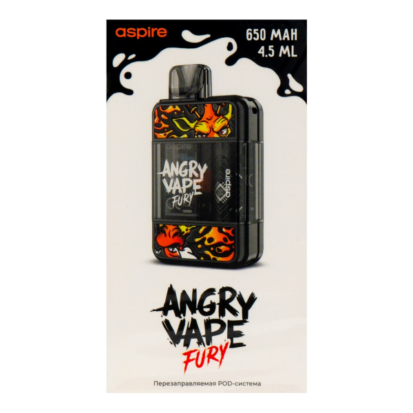 POD-система Brusko Angry Vape Fury 650 Mah Черный в Петрозаводске