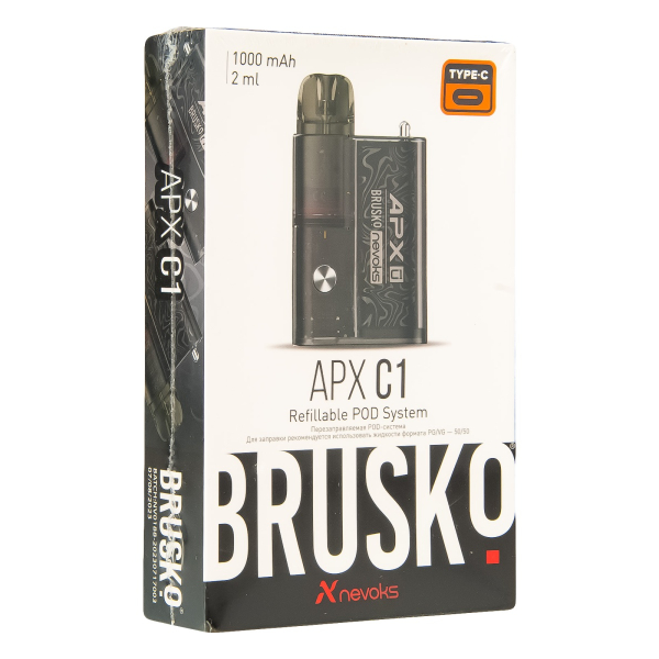 POD-система Brusko Apx C1 Чёрный Шёлк в Петрозаводске