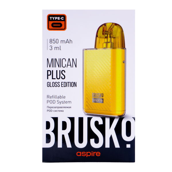 POD-система Brusko Minican Plus Gloss Edition Жёлтый в Петрозаводске