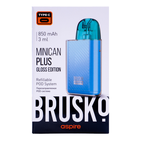 POD-система Brusko Minican Plus Gloss Edition Синий в Петрозаводске