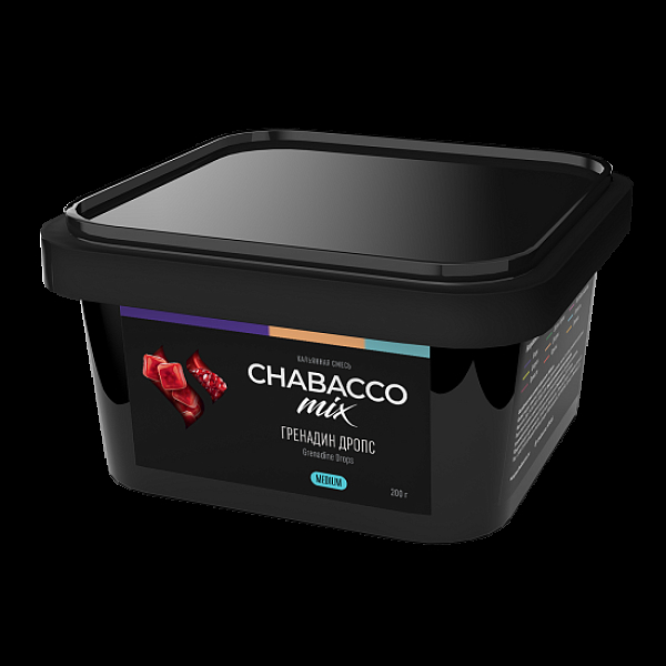 Бестабачная смесь Chabacco Mix Grenadine Drops Гренадин Дропс  Medium 200 грамм в Петрозаводске