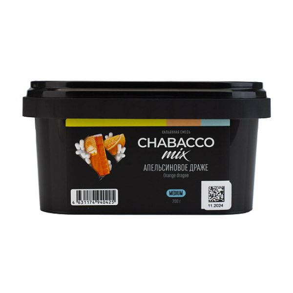 Бестабачная смесь Chabacco Mix Orange Dragee Апельсиновое Драже  Medium 200 грамм в Петрозаводске