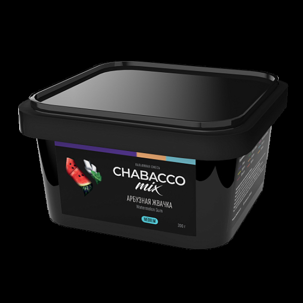 Бестабачная смесь Chabacco Mix Watermelon Gum Арбузная Жвачка  Medium 200 грамм в Петрозаводске
