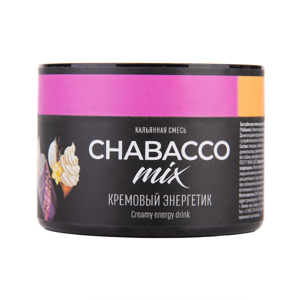Бестабачная смесь Chabacco Mix Medium Creamy Energy Drink 40 грамм в Петрозаводске