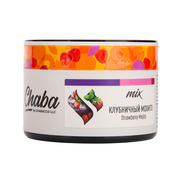 Бестабачная смесь Chaba Mix Strawberry Mojito Nicotine Free 50 грамм в Петрозаводске