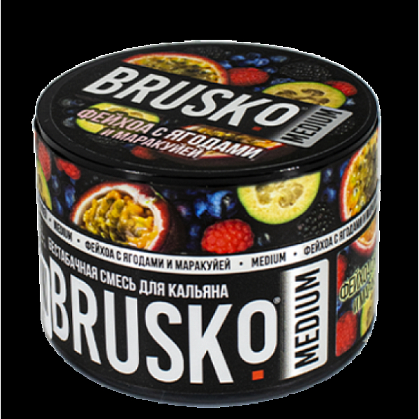 Бестабачная смесь Brusko Zero Фейхоа С Ягодами И Маракуйей 50 грамм в Петрозаводске
