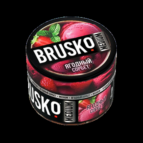 Бестабачная смесь Brusko Ягодный Сорбет 50 грамм в Петрозаводске