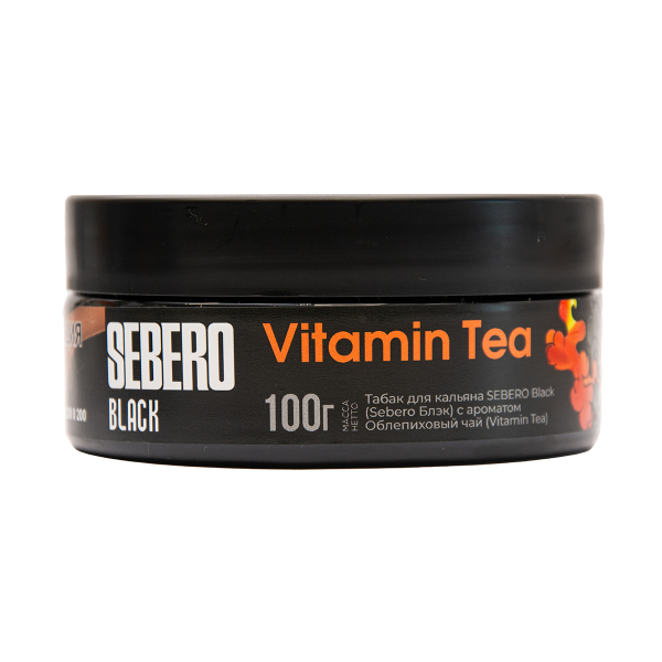 Табак Sebero Black Vitamin Tea Облепиховый Чай 100 грамм в Петрозаводске