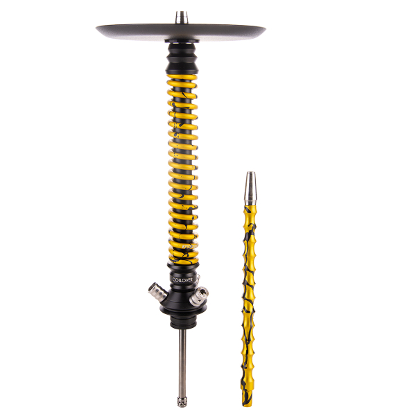 Кальян Mamay Customs Coilover Большой  Чёрный Золотой Сплеш в Петрозаводске