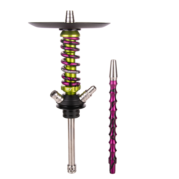 Кальян Mamay Customs Coilover Micro   Салатовый Сплеш Пурпурный в Петрозаводске