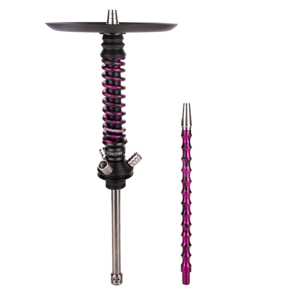 Кальян Mamay Customs Coilover Mini  Чёрный Пурпурный Сплеш в Петрозаводске