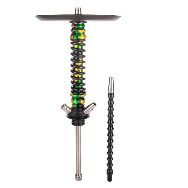 Кальян Mamay Customs Coilover Mini   Зелёный/золотой Камуфляж Черный в Петрозаводске